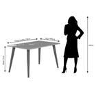 Conjunto De Mesa De Jantar Adele Com Vidro E 4 Cadeiras Milen