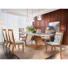 Conjunto De Mesa De Jantar Alvorada Com 6 Cadeiras Estofadas