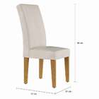 Conjunto De Mesa De Jantar Beatriz I Com Vidro E 6 Cadeiras G