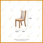 Conjunto De Mesa De Jantar Beauty Com 6 Cadeiras Napoli Imbui