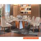 Conjunto De Mesa De Jantar Belíssima Com 8 Cadeiras Esmeralda