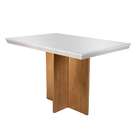 Conjunto De Mesa De Jantar Berlim I Com Tampo De Vidro Off Wh