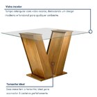 Conjunto De Mesa De Jantar Classic Com 4 Cadeiras Vitória Vel