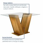 Conjunto De Mesa De Jantar Classic Com 4 Cadeiras Vitória Vel