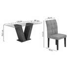 Conjunto De Mesa De Jantar Classic Com 4 Cadeiras Vitória Vel