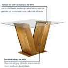 Conjunto De Mesa De Jantar Classic Com 4 Cadeiras Vitória Vel
