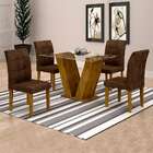 Conjunto De Mesa De Jantar Classic Com 4 Cadeiras Vitória Vel