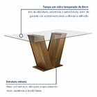 Conjunto De Mesa De Jantar Classic Com 6 Cadeiras Vitória Vel