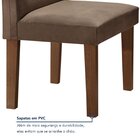 Conjunto De Mesa De Jantar Com 4 Cadeiras Classic Veludo Choc