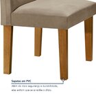 Conjunto De Mesa De Jantar Com 4 Cadeiras Classic Veludo Ypê