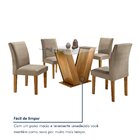 Conjunto De Mesa De Jantar Com 4 Cadeiras Classic Veludo Ypê