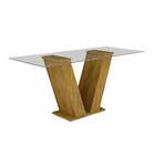 Conjunto De Mesa De Jantar Com 4 Cadeiras Classic Veludo Ypê