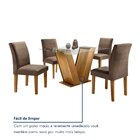 Conjunto De Mesa De Jantar Com 4 Cadeiras Classic Veludo Ypê