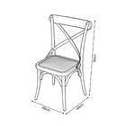 Conjunto De Mesa De Jantar Com 4 Cadeiras E Tampo De Madeira