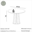 Conjunto De Mesa De Jantar Com 4 Cadeiras Off White/freijó