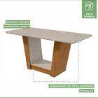 Conjunto De Mesa De Jantar Com 6 Cadeiras Apogeu Suede Off Wh