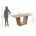 Conjunto De Mesa De Jantar Com 6 Cadeiras Apogeu Suede Off Wh