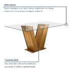 Conjunto De Mesa De Jantar Com 6 Cadeiras Classic Suede Ypê E