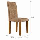 Conjunto De Mesa De Jantar Com 6 Cadeiras Estofadas Amélia An