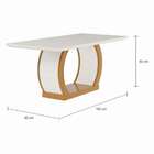 Conjunto De Mesa De Jantar Com 6 Cadeiras Estofadas Mia I Vel