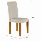 Conjunto De Mesa De Jantar Com 6 Cadeiras Estofadas Olívia I