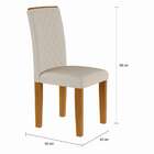 Conjunto De Mesa De Jantar Com 6 Cadeiras Estofadas Sienna I