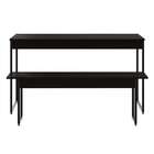 Conjunto De Mesa De Jantar Com Banco Studio Preto