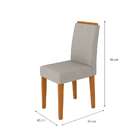 Conjunto De Mesa De Jantar Com Tampo De Vidro Ana E 4 Cadeira