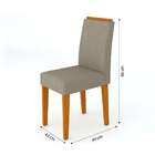 Conjunto De Mesa De Jantar Com Tampo De Vidro Ana E 6 Cadeira