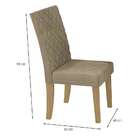 Conjunto De Mesa De Jantar Com Tampo De Vidro E 6 Cadeiras Bi