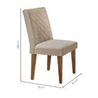 Conjunto De Mesa De Jantar Com Tampo De Vidro E 6 Cadeiras Ma