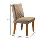 Conjunto De Mesa De Jantar Com Tampo De Vidro E 6 Cadeiras Ma