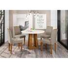 Conjunto De Mesa De Jantar Com Tampo De Vidro Isabela E 4 Cad