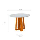 Conjunto De Mesa De Jantar Com Tampo De Vidro Isabela E 4 Cad