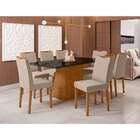 Conjunto De Mesa De Jantar Com Tampo De Vidro Jasmin E 8 Cade
