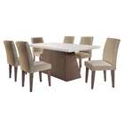 Conjunto De Mesa De Jantar Com Tampo De Vidro Luna E 6 Cadeir