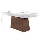 Conjunto De Mesa De Jantar Com Tampo De Vidro Luna E 6 Cadeir