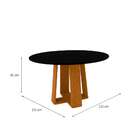 Conjunto De Mesa De Jantar Com Tampo Giratório E 6 Cadeiras A