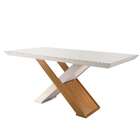 Conjunto De Mesa De Jantar Com Tampo Off White Imperatriz E 6