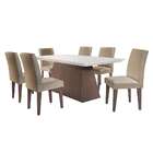 Conjunto De Mesa De Jantar Com Tampo Off White Luna E 6 Cadei