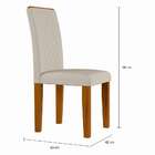 Conjunto De Mesa De Jantar Com Vidro E 6 Cadeiras Daisy I Vel