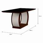 Conjunto De Mesa De Jantar Com Vidro E 6 Cadeiras Daisy Ii Su