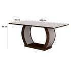 Conjunto De Mesa De Jantar Com Vidro E 6 Cadeiras Maia I Sued