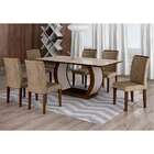 Conjunto De Mesa De Jantar Com Vidro E 6 Cadeiras Maia I Sued