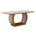 Conjunto De Mesa De Jantar Com Vidro E 6 Cadeiras Maia I Sued