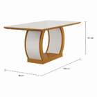 Conjunto De Mesa De Jantar Com Vidro E 6 Cadeiras Sienna I Ve