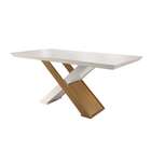 Conjunto De Mesa De Jantar Com Vidro E  6 Cadeiras Imperatriz