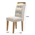 Conjunto De Mesa De Jantar Com Vidro E  6 Cadeiras Imperatriz