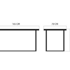 Conjunto De Mesa De Jantar E Banco Luzzo Madeira E Ferro Indu