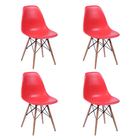Conjunto De Mesa De Jantar Eames Eiffel Quadrada 90cm Tampo D